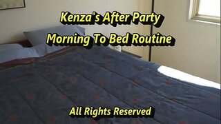 Кенза Cooper Натирает Özünü Лосьоном